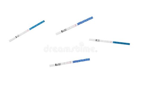 Isolation Of Positive And Negative Pregnancy Test Sticks Stock Image