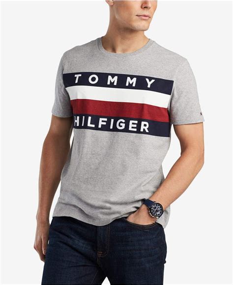 Tommy Hilfiger Mens Upstate Logo Flag T Shirt Created For Macys Macys Tommy Hilfiger T