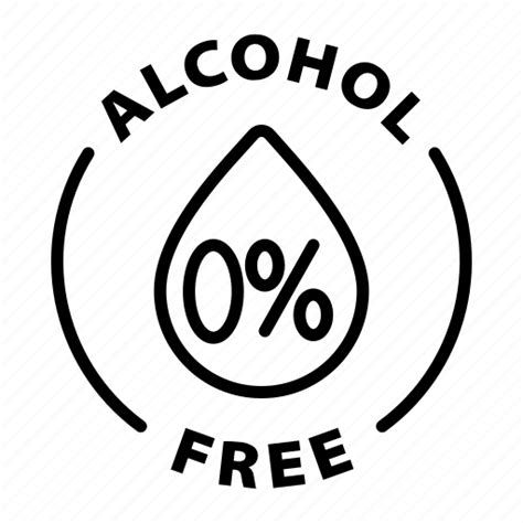Alcohol free, label icon - Download on Iconfinder