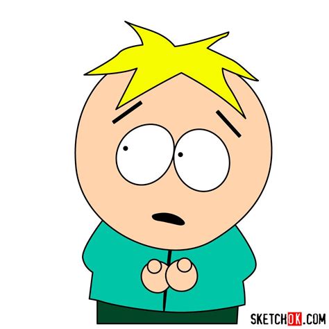 how to draw butters stotch from south park step by step drawing tutorials south park south
