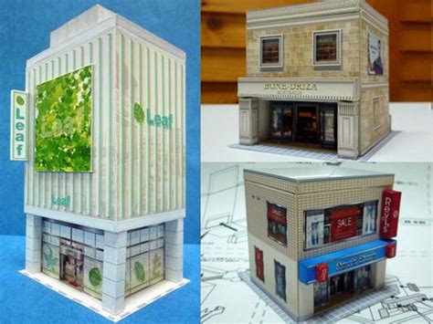 N Scale Commercial Architecture Paper Models