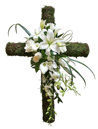 Cross For Center Window Funeral Flower Arrangements Funeral Floral