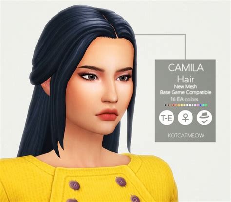 Camila Hair At Kotcatmeow Sims 4 Updates
