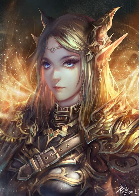 Light Elf Fantasy Paintings Concept Art Characters Fantasy Girl