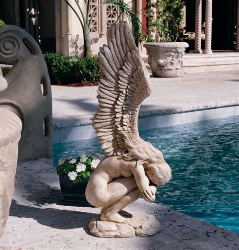 Kneeling Angel Statue Angel Statues For Beside The Pool Angel Statues