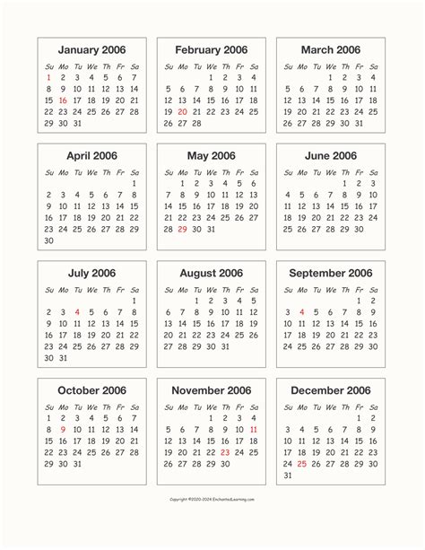 Free Printable 2006 Calendar 2024 Calendar Printable