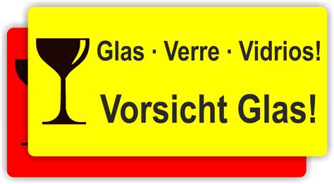 Dies war einem paketboten von dhl im kasseler stadtteil harleshausen in dieser woche gerade einmal egal. Etikett "Vorsicht Glas, Verre, Vidrios" - www.labelversand.de