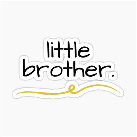 Little Brother Sticker For Sale By Ashdenent Redbubble