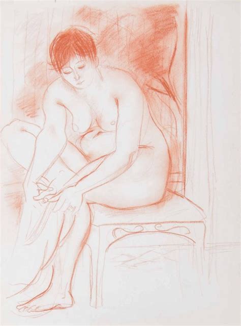 Seated Nude Drying Her Feet Lauraine Diggins Fine Art