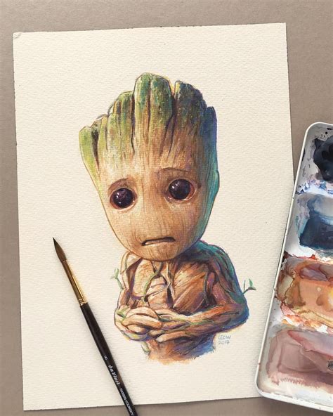 June 3 at 7:53 am ·. leowdrawingclass | Baby Groot | Marvel drawings, Baby groot drawing, Drawings