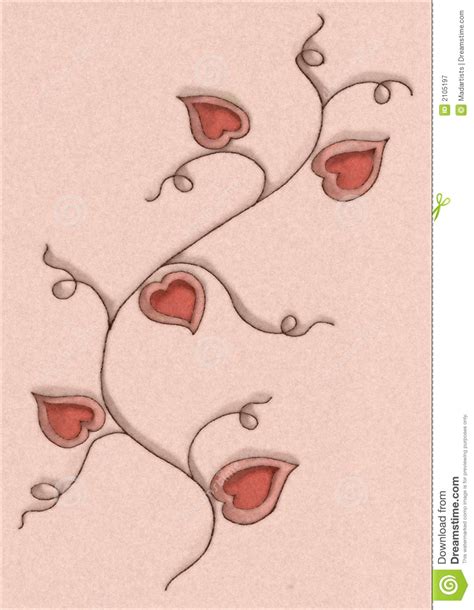 Find images of flower drawing. Hearts Flower Vine Drawing stock illustration. Image of drawn - 2105197