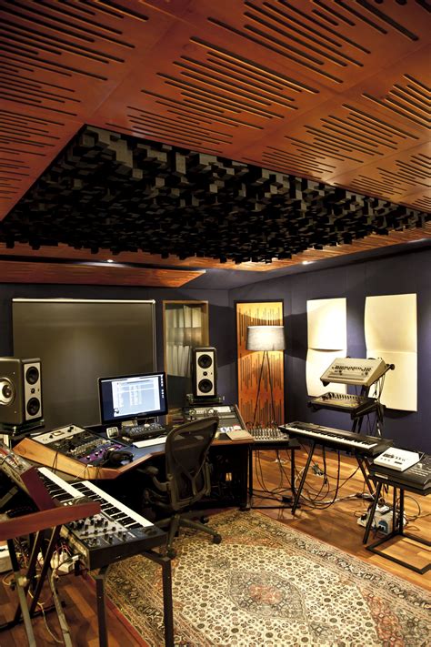 I Like These Colors A Mix Of Natural Wood And Dark Blue Studio Audio