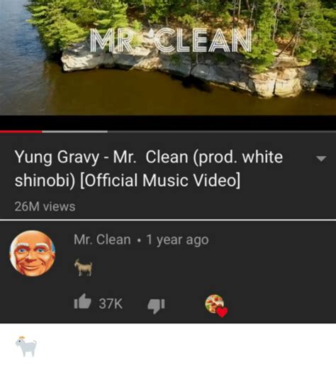 Yung Gravy Mr Clean Prod White Shinobi Official Music Video 26m Views