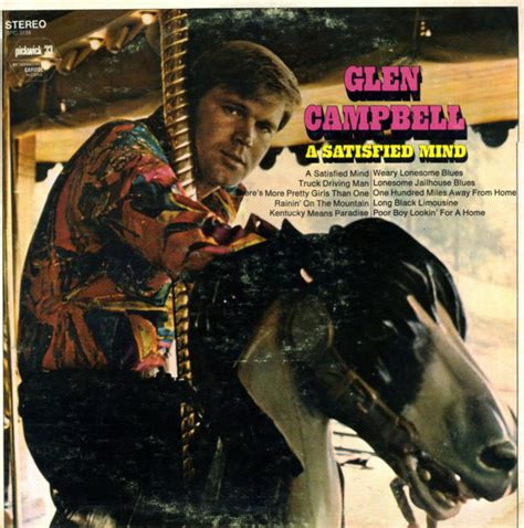 But little they know that it's so hard to find, one rich man in ten. Glen Campbell Vinyl Record Albums