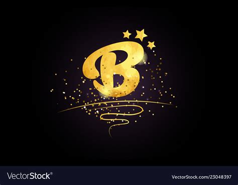 The korean alphabet, known as hangul in south korea and chosŏn'gŭl in north korea, is the modern official writing system for the korean language. B letter alphabet icon design with golden star Vector Image