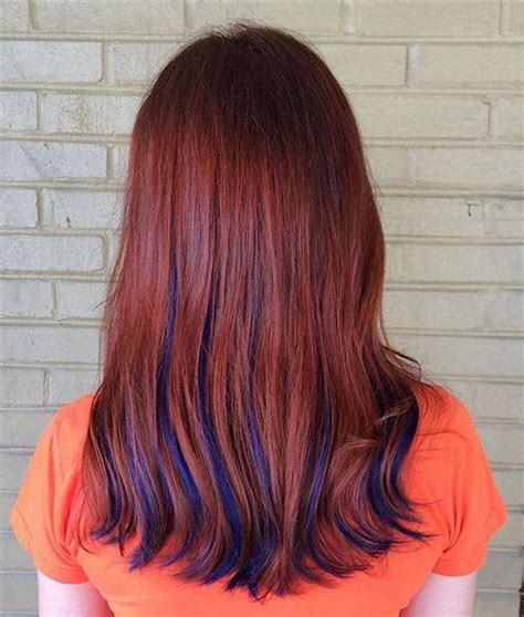 Red to dark blue long bob. 21 Trendy Hair Colors for Women To Try | Styles Weekly
