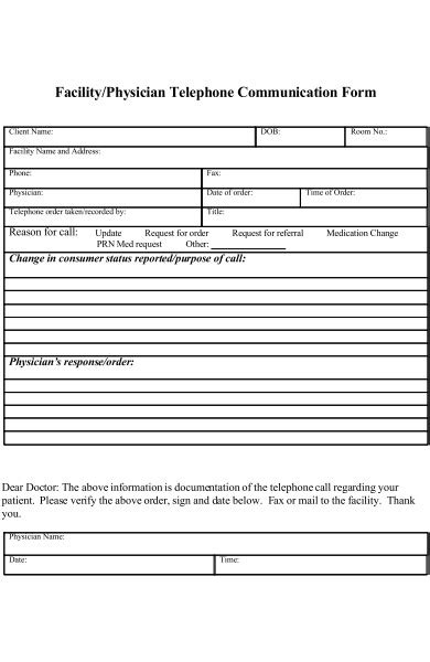 Free 32 Communication Forms In Pdf Ms Word Xls