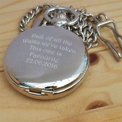 Et on monday june 21, 2021. SILVER Engraved Pocket Watch Father of the Bride Groom ...