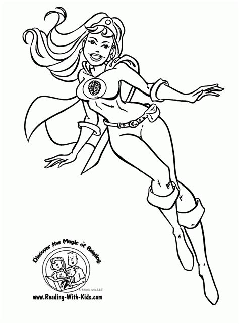 Super Woman Coloring Pages Coloring Home