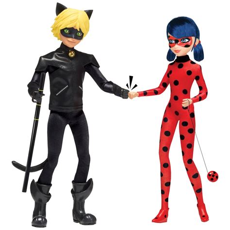 Miraculous Ladybug And Cat Noir Fashion Dolls 2 Pack Smyths Toys Uk