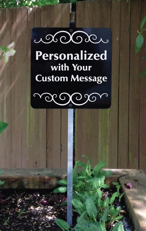 Personalized Yard Sign With Metal Stake Custom Yard Sign Handmade