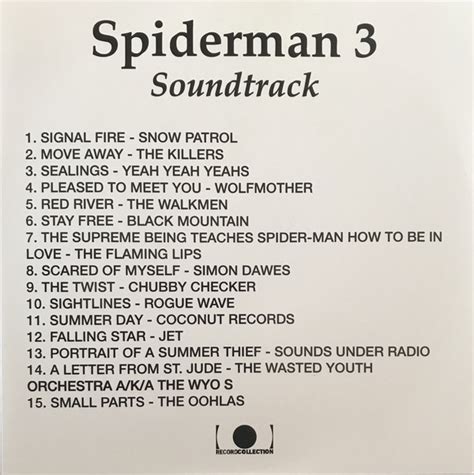 Spider Man 3 Soundtrack 2007 Cdr Discogs