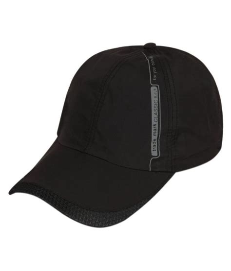 Ilu Black Plain Cotton Caps Buy Online Rs Snapdeal