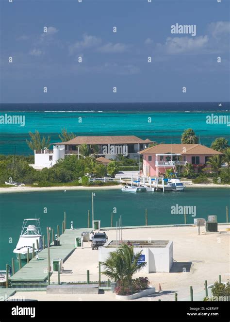 Caribbean Turks And Caicos Providenciales Island View Of Turtle Cove