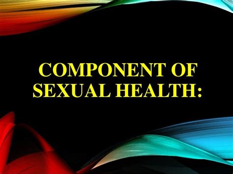 Sexuality And Sexual Health Ppt