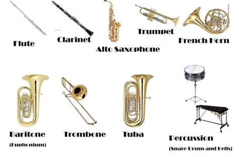 Summers Lisaann What Instruments Are Available For Fourth Grade Band