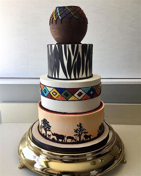 Exquisite Cakes Bakes On Instagram African Themed Wedding Cake With