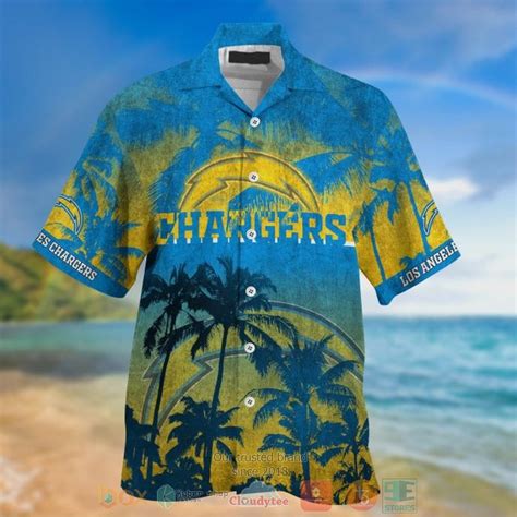 Best Los Angeles Chargers Nfl Palm Tree Aloha Shirt Express Your