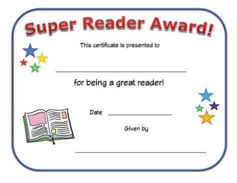 Reading Certificate All Kids Network