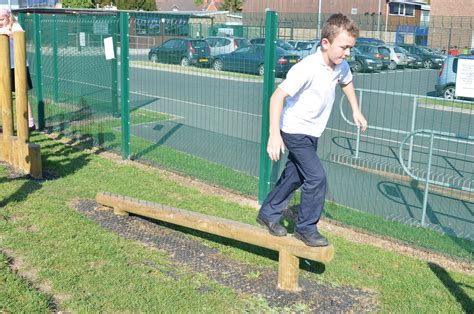 Sloping Balance Walk Ray Parry Playgrounds