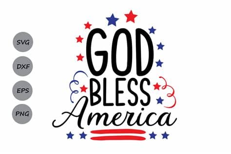 One thing that i get asked a ton is 'where do i find cute fonts that i can use for personal or commercial use?'. God Bless America| 4th of July SVG Cutting Files - SoFontsy