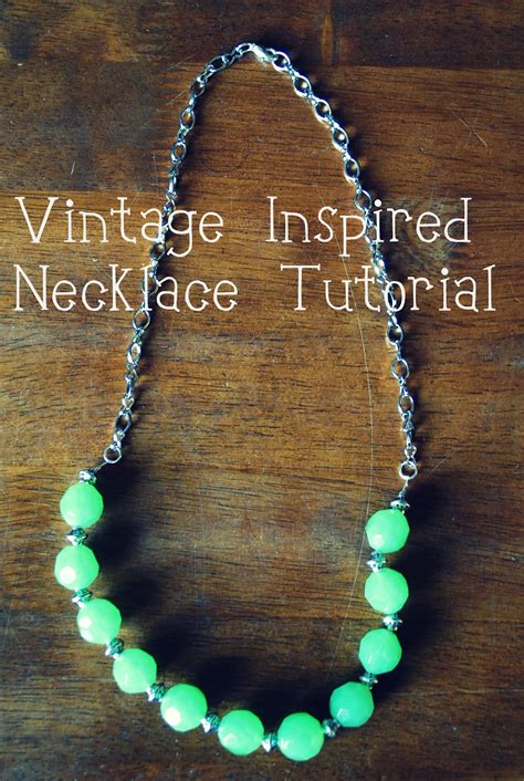 Diy Easy Vintage Style Beaded Necklace Tutorial