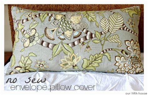 no sew envelope pillow cover tutorial