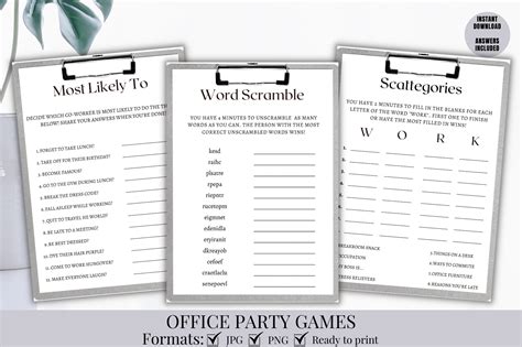 Office Going Away Party Games