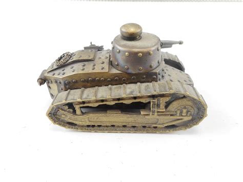 Brass French Wwi Tank Model