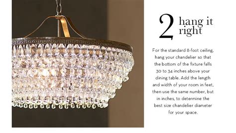 Ceiling fans provide optimal airflow when suspended between eight to nine feet from the floor. Pottery Barn Lighting Tip: CHANDELIERS: HANGING & SIZE for ...