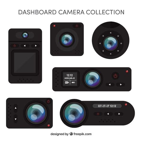 Free Vector Modern Realistic Cameras Collection