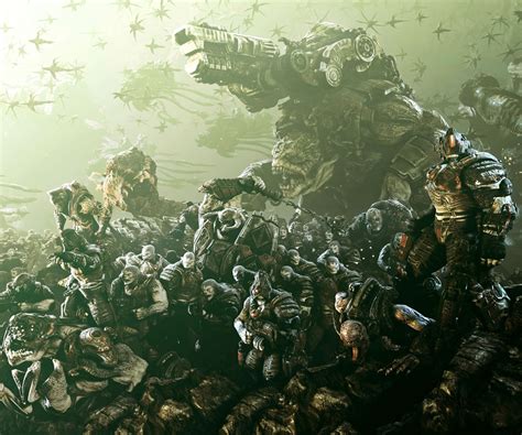 Locust Horde Gears Of War Vs Chimera Resistance Battles Comic Vine