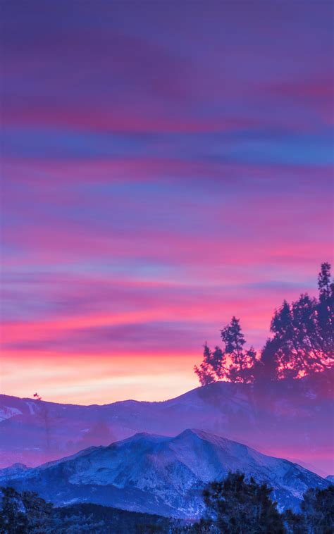 800x1280 Glenwood Springs Colorado Beautiful Sunset 4k Nexus 7samsung