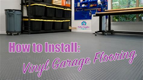 How To Install Diy Vinyl Garage Flooring Youtube