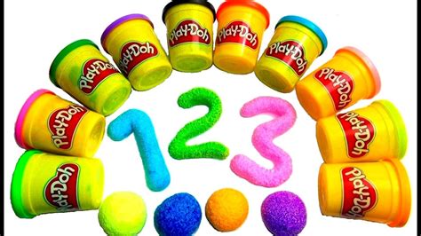 Learn To Count With Play Doh Numbers Make Numbers 1 10 And Learn Colors