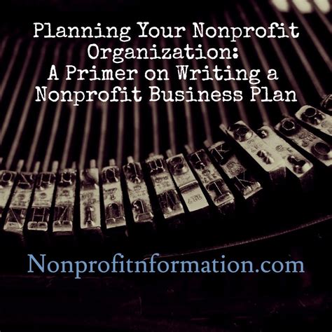 How To Write A Nonprofit Business Plan Forming A 501c3 Non Profit