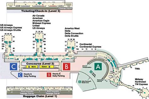 Reagan National Airport Map