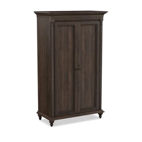 Durham Savile Row 980 160 Traditional Two Door Armoire With Adjustable