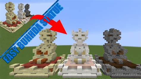 How To Build Buddha Statue Minecraft Tutorial Minecraft Statues