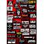 Emo Band Wallpapers  Collage Of Heavy Metal Name Logos